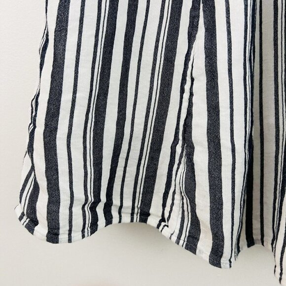 🎉Clearance🎉Loft Black & White Striped Cotton Lined Flowy Skirt ~ Size 2 - Picture 3 of 8